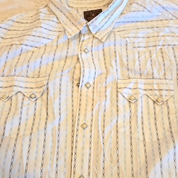 Lucky Brand Dungarees Western Style Short Sleeve Size 2XL - Picture 4 of 7